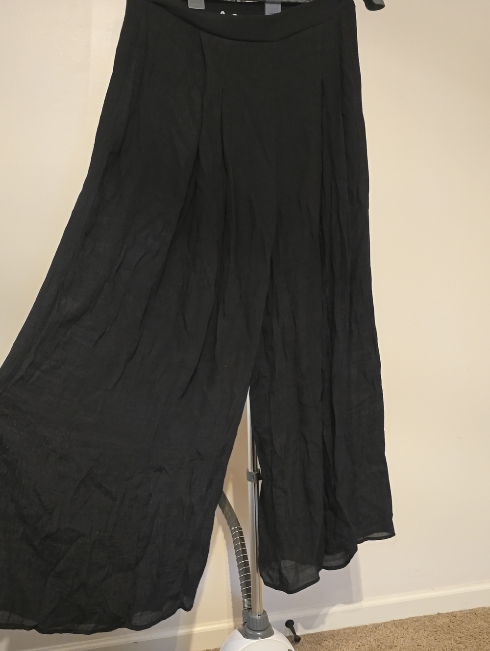 FAVLUX Black Wide-Leg Palazzo Pants